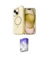 ieg™ iPhone 14 Kılıf Kıvılcım Form Prime - Siyah Bilvis 5in1 3D Magic Cam Ekran Koruyucu