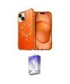 ieg™ iPhone 14 Kılıf Kıvılcım Form Prime - Siyah Bilvis 5in1 3D Magic Cam Ekran Koruyucu