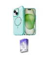 ieg™ iPhone 14 Kılıf Kıvılcım Form Prime - Siyah Bilvis 5in1 3D Magic Cam Ekran Koruyucu
