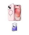 ieg™ iPhone 14 Kılıf Kıvılcım Form Prime - Siyah Bilvis 5in1 5D Magic Hayalet Cam Ekran Koruyucu