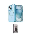 ieg™ iPhone 14 Kılıf Kıvılcım Form Prime - Siyah Bilvis Hayalet Cam Ekran Koruyucu