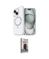 ieg™ iPhone 14 Kılıf Kıvılcım Form Prime - Siyah Bilvis Hayalet Cam Ekran Koruyucu