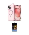 ieg™ iPhone 14 Kılıf Kıvılcım Form Prime - Siyah Buffer Hayalet Cam Ekran Koruyucu