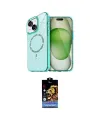 ieg™ iPhone 14 Kılıf Kıvılcım Form Prime - Siyah Buffer Hayalet Cam Ekran Koruyucu
