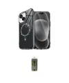 ieg™ iPhone 14 Kılıf Kıvılcım Form Prime - Siyah Joko Magic 5D Hayalet Cam
