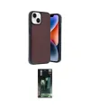 ieg™ iPhone 14 Kılıf Kıvılcım Işık Serisi - Şeffaf 360 Full Body Arka Koruyucu