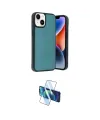 ieg™ iPhone 14 Kılıf Kıvılcım Işık Serisi - Siyah 3D Antistatik Cam Ekran Koruyucu