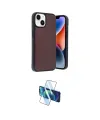 ieg™ iPhone 14 Kılıf Kıvılcım Işık Serisi - Siyah 3D Antistatik Cam Ekran Koruyucu
