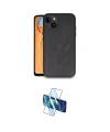 ieg™ iPhone 14 Kılıf Kıvılcım Işık Serisi - Siyah 3D Antistatik Cam Ekran Koruyucu