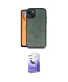 ieg™ iPhone 14 Kılıf Kıvılcım Işık Serisi - Siyah Bilvis 5in1 5D Magic Hayalet Cam Ekran Koruyucu