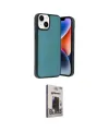 ieg™ iPhone 14 Kılıf Kıvılcım Işık Serisi - Siyah Bilvis Hayalet Cam Ekran Koruyucu