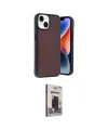 ieg™ iPhone 14 Kılıf Kıvılcım Işık Serisi - Siyah Bilvis Hayalet Cam Ekran Koruyucu