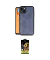 ieg™ iPhone 14 Kılıf Kıvılcım Işık Serisi - Siyah Buffer Cam Ekran Koruyucu
