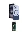ieg™ iPhone 14 Kılıf Kozmos Form Özel Seri - Şeffaf 360 Full Body Arka Koruyucu
