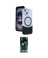 ieg™ iPhone 14 Kılıf Kozmos Form Özel Seri - Şeffaf 360 Full Body Arka Koruyucu