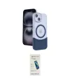 ieg™ iPhone 14 Kılıf Kozmos Form Özel Seri - Şeffaf Pasifik Cam Ekran Koruyucu