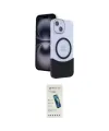 ieg™ iPhone 14 Kılıf Kozmos Form Özel Seri - Şeffaf Pasifik Cam Ekran Koruyucu