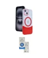 ieg™ iPhone 14 Kılıf Kozmos Form Özel Seri - Şeffaf Royal Nano Ekran Koruyucu