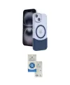 ieg™ iPhone 14 Kılıf Kozmos Form Özel Seri - Şeffaf Royal Nano Ekran Koruyucu