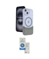 ieg™ iPhone 14 Kılıf Kozmos Form Özel Seri - Şeffaf Royal Nano Ekran Koruyucu