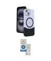 ieg™ iPhone 14 Kılıf Kozmos Form Özel Seri - Şeffaf Royal Nano Ekran Koruyucu