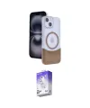 ieg™ iPhone 14 Kılıf Kozmos Form Özel Seri - Siyah Bilvis 5in1 3D Magic Cam Ekran Koruyucu