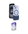 ieg™ iPhone 14 Kılıf Kozmos Form Özel Seri - Siyah Bilvis 5in1 3D Magic Cam Ekran Koruyucu