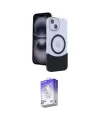 ieg™ iPhone 14 Kılıf Kozmos Form Özel Seri - Siyah Bilvis 5in1 3D Magic Cam Ekran Koruyucu