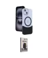 ieg™ iPhone 14 Kılıf Kozmos Form Özel Seri - Siyah Bilvis Hayalet Cam Ekran Koruyucu