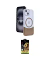 ieg™ iPhone 14 Kılıf Kozmos Form Özel Seri - Siyah Buffer Cam Ekran Koruyucu