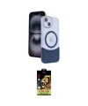 ieg™ iPhone 14 Kılıf Kozmos Form Özel Seri - Siyah Buffer Cam Ekran Koruyucu