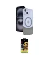 ieg™ iPhone 14 Kılıf Kozmos Form Özel Seri - Siyah Buffer Cam Ekran Koruyucu