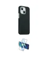 ieg™ iPhone 14 Kılıf Kozmos Klasik Prime - Siyah 3D Antistatik Cam Ekran Koruyucu