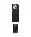 ieg™ iPhone 14 Kılıf Kozmos Klasik Prime - Siyah 3D Antistatik Hayalet Cam Ekran Koruyucu