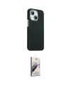 ieg™ iPhone 14 Kılıf Kozmos Klasik Prime - Siyah Bilvis 3D Mat Cam Ekran Koruyucu