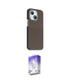 ieg™ iPhone 14 Kılıf Kozmos Klasik Prime - Siyah Bilvis 5in1 3D Magic Cam Ekran Koruyucu