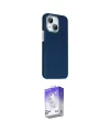 ieg™ iPhone 14 Kılıf Kozmos Klasik Prime - Siyah Bilvis 5in1 3D Magic Cam Ekran Koruyucu