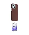 ieg™ iPhone 14 Kılıf Kozmos Klasik Prime - Siyah Bilvis 5in1 5D Magic Hayalet Cam Ekran Koruyucu