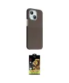 ieg™ iPhone 14 Kılıf Kozmos Klasik Prime - Siyah Buffer Cam Ekran Koruyucu