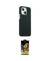 ieg™ iPhone 14 Kılıf Kozmos Klasik Prime - Siyah Buffer Cam Ekran Koruyucu