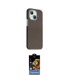 ieg™ iPhone 14 Kılıf Kozmos Klasik Prime - Siyah Buffer Hayalet Cam Ekran Koruyucu