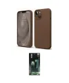 ieg™ iPhone 14 Kılıf Kozmos Yansıma Özel Seri - Şeffaf 360 Full Body Arka Koruyucu