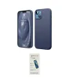 ieg™ iPhone 14 Kılıf Kozmos Yansıma Özel Seri - Şeffaf Pasifik Cam Ekran Koruyucu