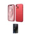 ieg™ iPhone 14 Kılıf Kozmos Yansıma Özel Seri - Siyah 3D Antistatik Hayalet Cam Ekran Koruyucu