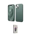 ieg™ iPhone 14 Kılıf Kozmos Yansıma Özel Seri - Siyah Bilvis 3D Cam Ekran Koruyucu