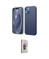 ieg™ iPhone 14 Kılıf Kozmos Yansıma Özel Seri - Siyah Bilvis 3D Cam Ekran Koruyucu