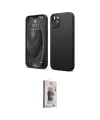 ieg™ iPhone 14 Kılıf Kozmos Yansıma Özel Seri - Siyah Bilvis 3D Cam Ekran Koruyucu