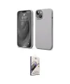 ieg™ iPhone 14 Kılıf Kozmos Yansıma Özel Seri - Siyah Bilvis 3D Mat Cam Ekran Koruyucu