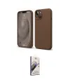 ieg™ iPhone 14 Kılıf Kozmos Yansıma Özel Seri - Siyah Bilvis 3D Mat Cam Ekran Koruyucu