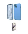 ieg™ iPhone 14 Kılıf Kozmos Yansıma Özel Seri - Siyah Bilvis 3D Mat Cam Ekran Koruyucu
